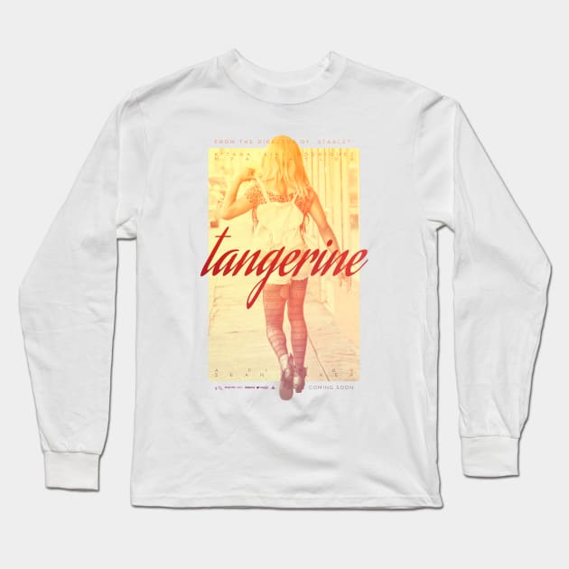 Tangerine (Poster) Long Sleeve T-Shirt by alecxps